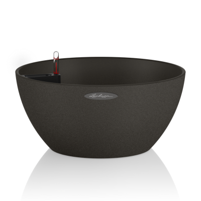  Lechuza Cubeto Stone planter 40 graphite black