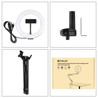  PULUZ 20cm desk lamp with LED clip and tripod - 3