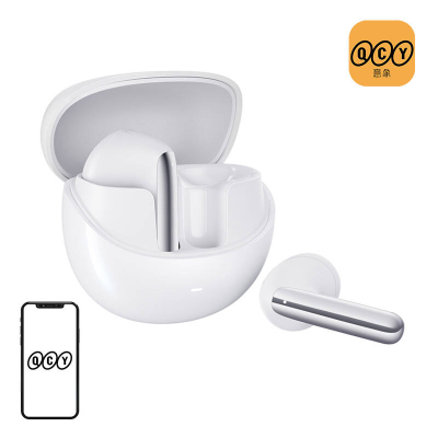  TWS QCY AilyBuds Pro HT10, ANC Earphones (White)