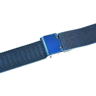 Bransoleta IPBL Niebieska Mesh 18 mm JK18BL - 3