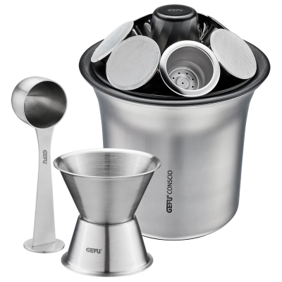 Zestaw do przygotowywania kawy z kapsułek Gefu Conscio | CENA BLACK WEEKS