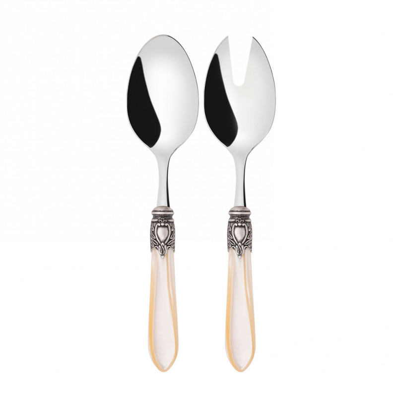 Zestaw do sałatek Casa Bugatti Oxford Ivory/Old Silver