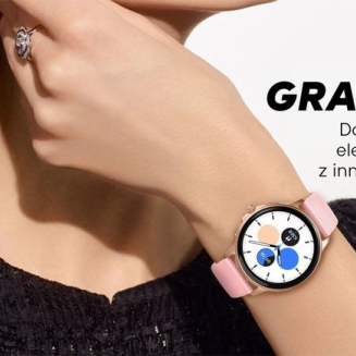 Smartwatch Damski GRAVITY GT12-7 Czarny Pasek Silikonowy + Srebrna Bransoleta - 11