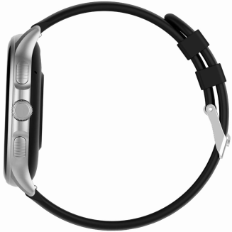 Smartwatch Damski GRAVITY GT12-7 Czarny Pasek Silikonowy + Srebrna Bransoleta - 7