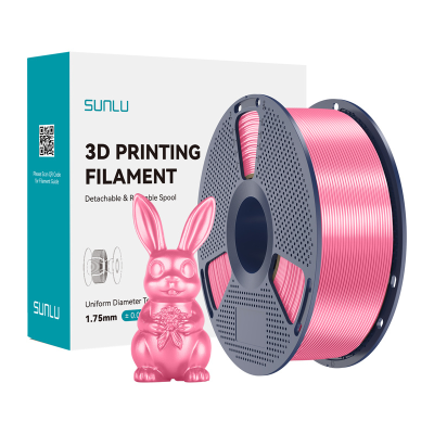 Filament SUNLU PLA+ Silk 1.75mm 1kg (różowy)