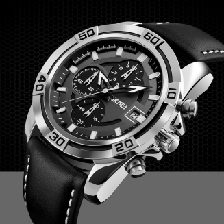 Zegarek Męski Skmei 9156SIBK + BOX - 3