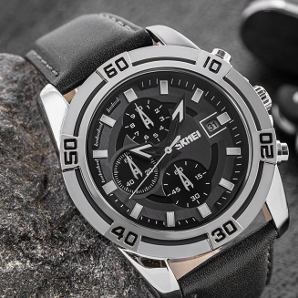 Zegarek Męski Skmei 9156SIBK + BOX - 4