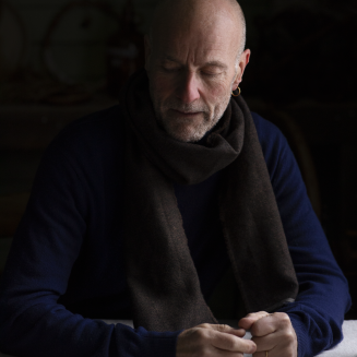 Szal z wełny merino Lapuan Kankurit VIIRU black-brown 35x170 cm - 2