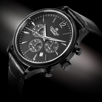 Zegarek Męski Giewont Chronograph Sapphire Czarny GW6310-A1 - 2