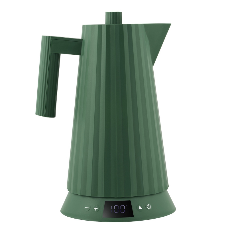 Czajnik elektryczny z regulacją temperatury Alessi Plissé Green 1.7l