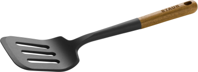  Staub silicone spatula - 31 cm, Brown and black