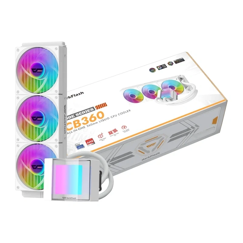 Chłodzenie CPU Darkflash CB360 (białe)
