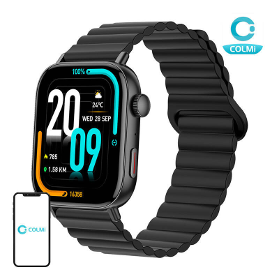Smartwatch COLMI C8 Max pasek magnetyczny (czarny)