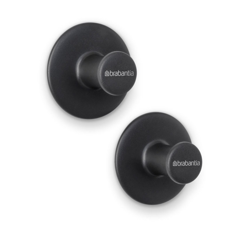 Towel hooks, 2 pcs. Brabantia ReNew Dark Gray
