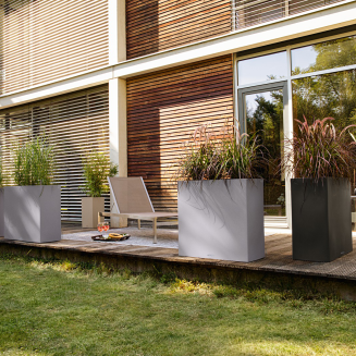 Donica Lechuza Canto Stone 80 wide biały kwarcowy - 5