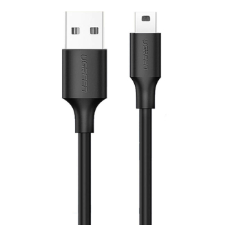 Kabel UGREEN US132 USB-A-mini USB 0.25m (czarny) - 2