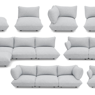 Fotel narożny Fatboy Sumo Corner Seat Boucle Light Grey Melange - 5