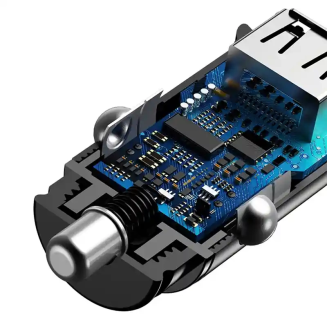 Ładowarka samochodowa Baseus Circular 2xUSB QC3.0 5A 30W (czarna) - 5