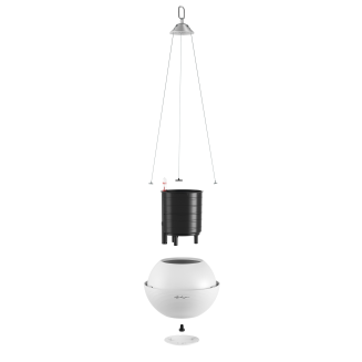  Lechuza Bola Color 23 white suspended flowerpot - 2
