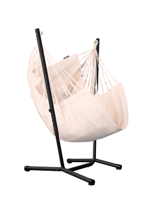 Fotel hamakowy ze stojakiem La Siesta Fiji Organic Latte Basic