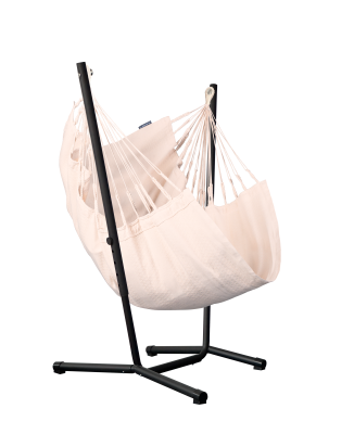 Fotel hamakowy ze stojakiem La Siesta Fiji Organic Latte Basic
