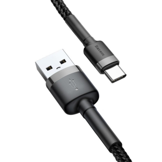 Kabel USB do USB-C Baseus Cafule 2A 2m (szaro-czarny) - 4
