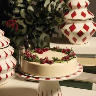 Porcelanowa patera na ciasto Alessi Delight - 4