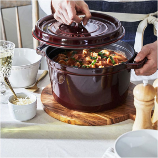 Garnek żeliwny okrągły Staub Grenadynowy 3.8 l - 7