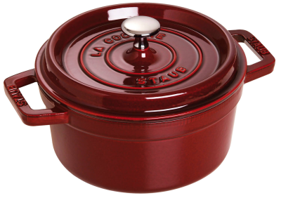  Staub round cast iron pot - Grenadine, 2.2 ltr