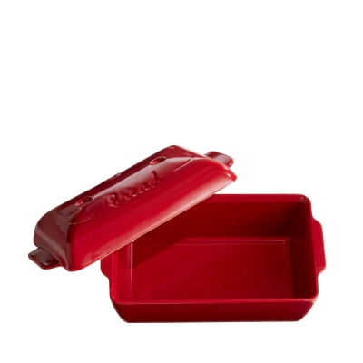  Emile Henry bread baking pan, red, 2.2 l