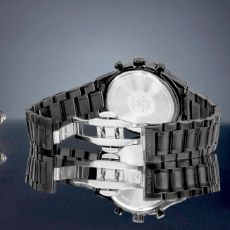 Zegarek Męski Giewont Chronograph Sapphire Czarny GW6310-B1 - 6