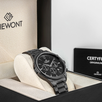 Zegarek Męski Giewont Chronograph Sapphire Czarny GW6310-B1 - 7