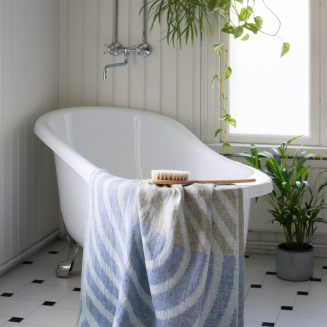 Ręcznik Lapuan Kankurit METSALAMPI green-rainy blue 95x180 cm - 7