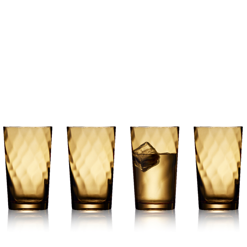 Szklanki do wody Lyngby Glas Vienna Amber 400 ml - 4 szt.
