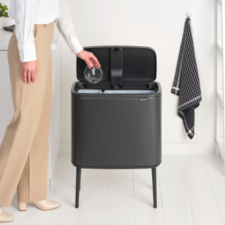 Kosz Brabantia Bo Touch Bin 23+11l Confident Grey - 7