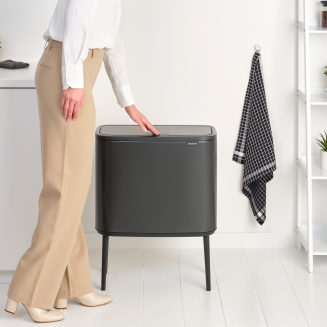 Kosz Brabantia Bo Touch Bin 23+11 l Confident Grey - 10