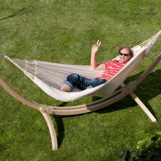  La Siesta Modesta Organic Latte Single hammock - 8