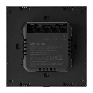  SONOFF M5 1C Wi-Fi Wall Switch 1-Channel (Gray) - 6