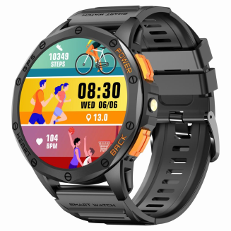 Smartwatch Męski GRAVITY GPS GT24-2 Czarny Pasek Silikonowy + Biały Pasek Silikonowy - 4