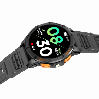 Smartwatch Męski GRAVITY GPS GT24-2 Czarny Pasek Silikonowy + Biały Pasek Silikonowy - 8