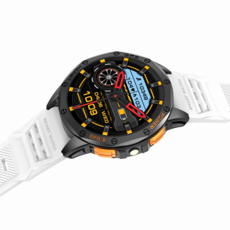 Smartwatch Męski GRAVITY GPS GT24-2 Czarny Pasek Silikonowy + Biały Pasek Silikonowy - 9