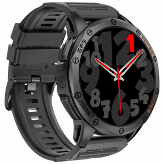 Smartwatch Męski GRAVITY GPS GT24-2 Czarny Pasek Silikonowy + Biały Pasek Silikonowy - 10