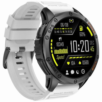 Smartwatch Męski GRAVITY GPS GT24-2 Czarny Pasek Silikonowy + Biały Pasek Silikonowy - 11