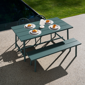 Ławka ogrodowa Fatboy Fred's Bench Dark Sage 160x40x46 cm - 15