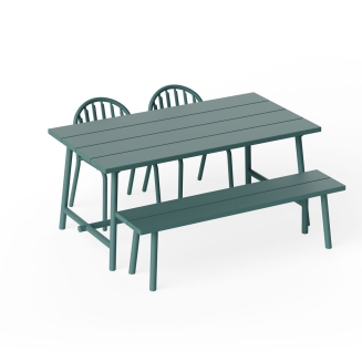 Ławka ogrodowa Fatboy Fred's Bench Dark Sage 160x40x46 cm - 6