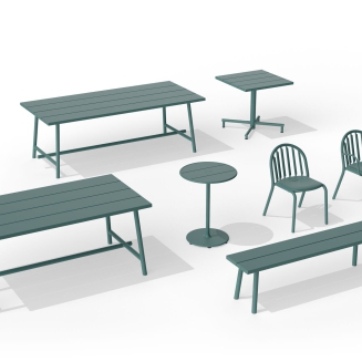 Ławka ogrodowa Fatboy Fred's Bench Dark Sage 160x40x46 cm - 7