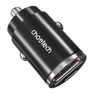 Ładowarka samochodowa Choetech TC0006 1x USB-A, 1x USB-C 30W PD 3.0 (czarna) - 4
