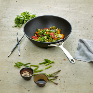 Wok tytanowy Demeyere Alu Pro 5 30 cm - 2
