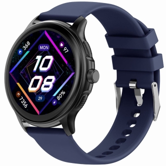 Smartwatch Damski GRAVITY GT12-2 Granatowy Pasek Silikonowy + Czarna Bransoleta - 2