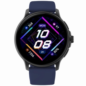 Smartwatch Damski GRAVITY GT12-2 Granatowy Pasek Silikonowy + Czarna Bransoleta - 5